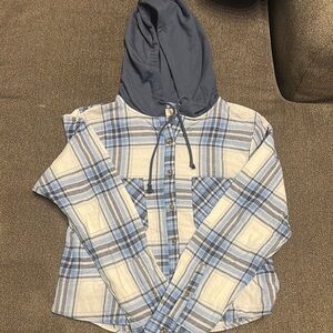 Cropped Hooded Flannel